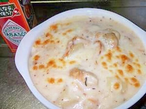 美味しい!ホタテのシーフードグラタン